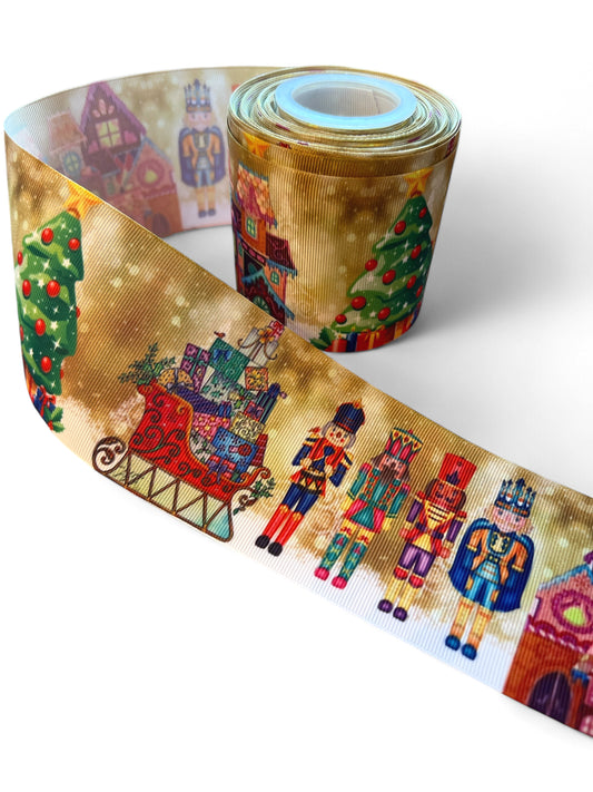 7.5cm/3inch Nutcrackers Christmas Tree 1 yard