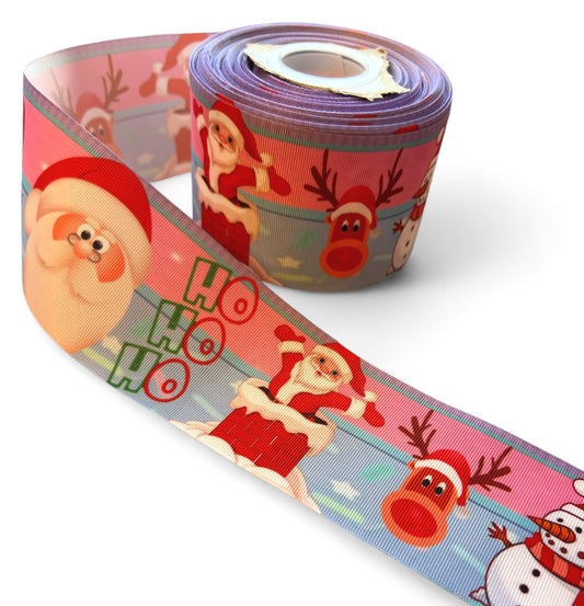 7.5cm/3inch Santa HO HO HO  1 yard