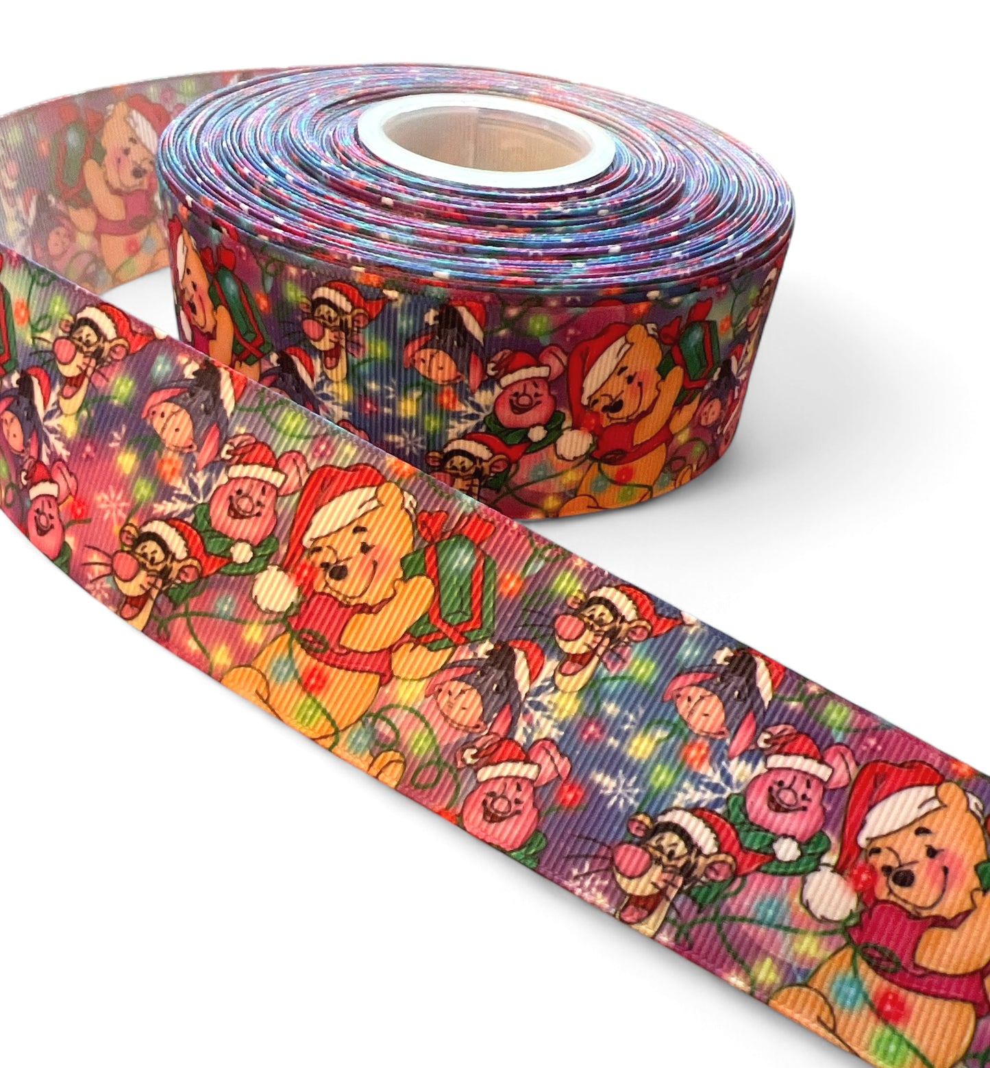 3.8cm/1.5inch Christmas Pooh Ribbon 1 yard
