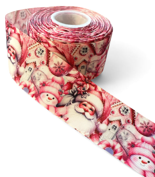 5cm/2inch Pink Santa Ribbon 1 yard