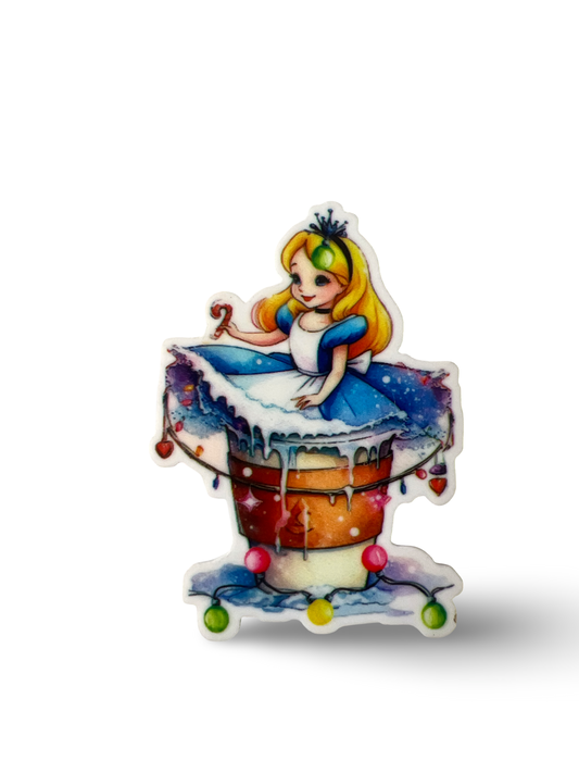 5cm Planar Resin Alice   Christmas Lights