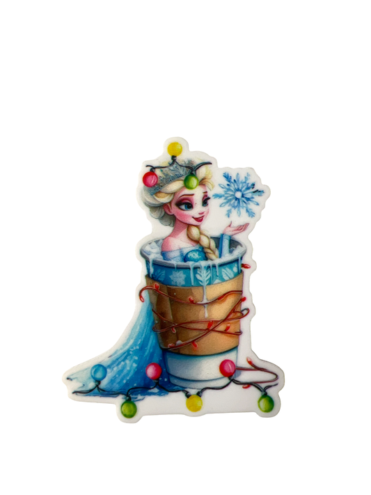 5cm Planar Resin Elsa  Christmas Lights