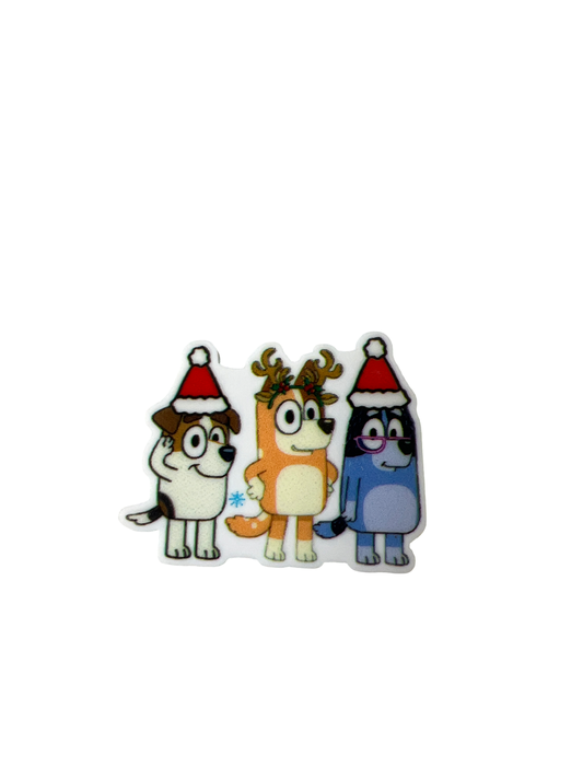 3cm cm Planar Resin Bluey Christmas