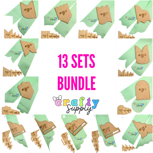 Ribbon Edges Templates MEGA BUNDLE 13 Different Sets