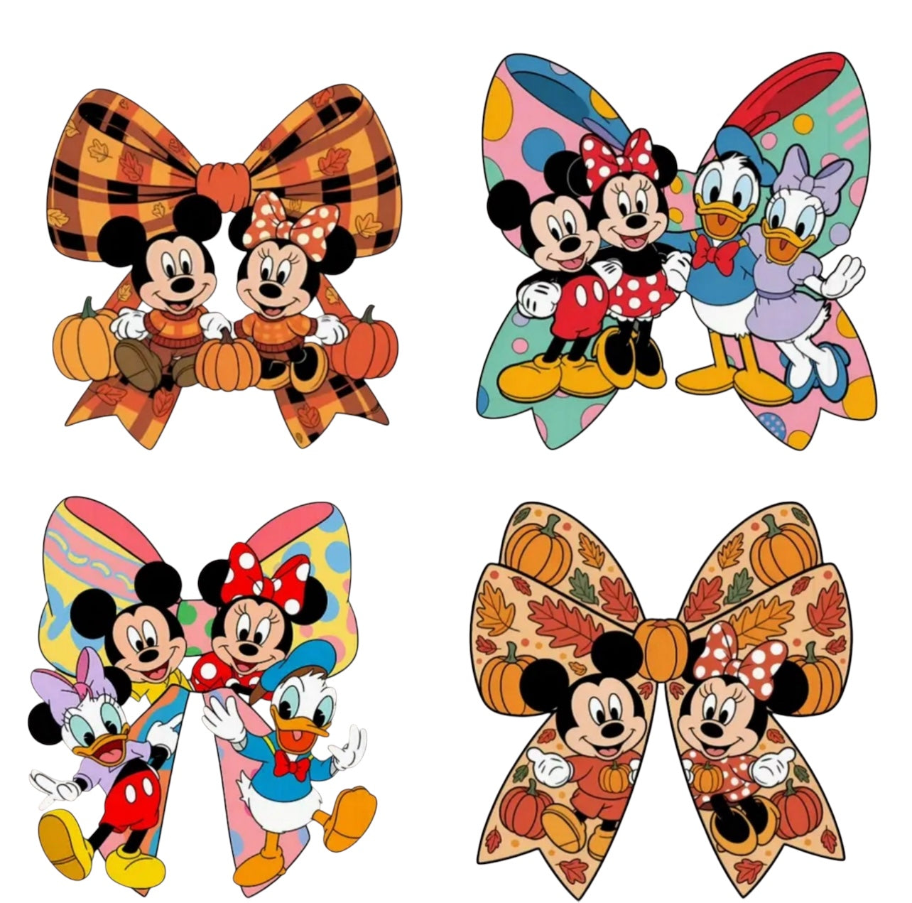 #150 cartoon Bow Friends Transfer  Sheet