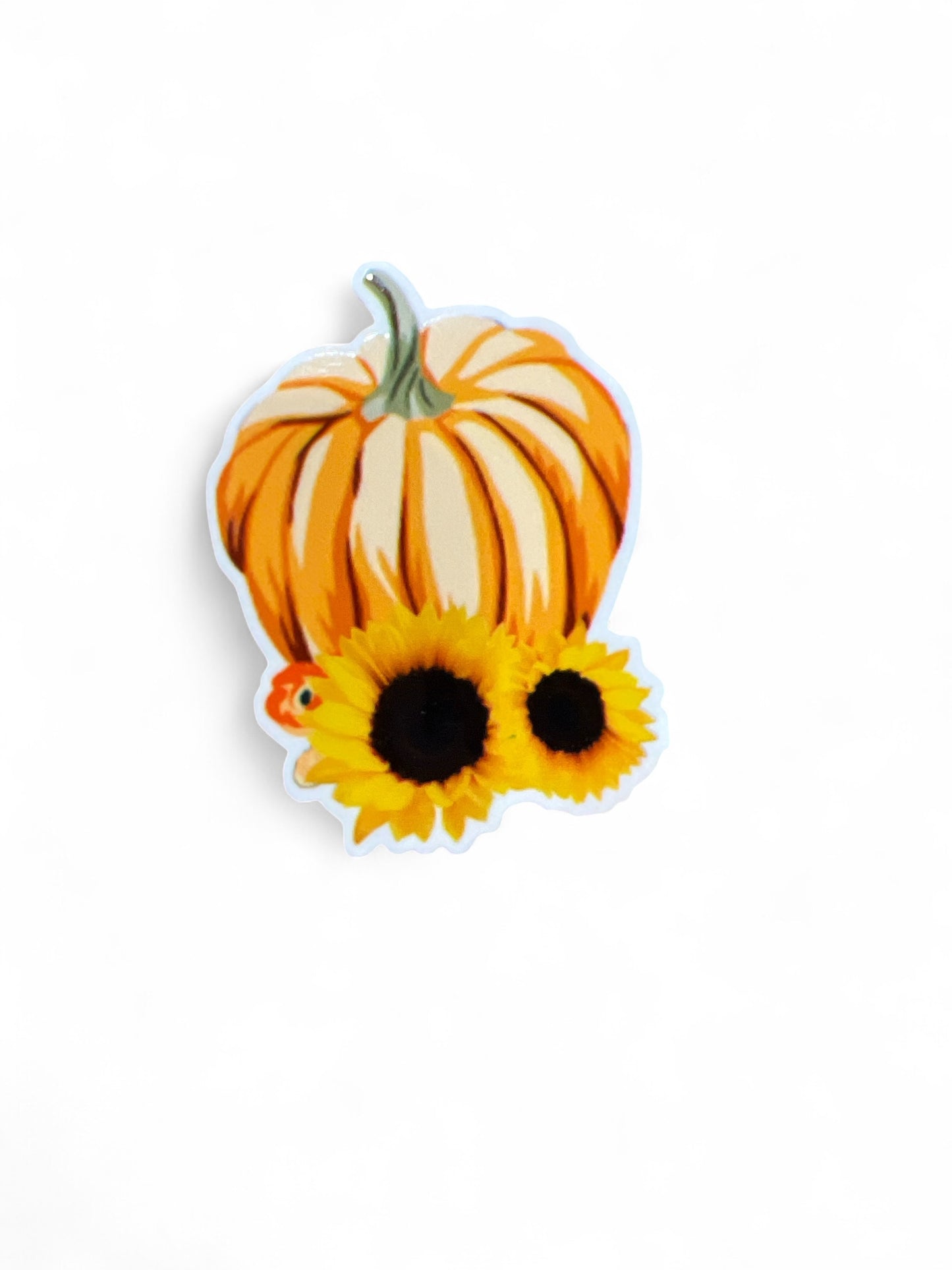 5cm Planar Resin Pumpkin Sunflower