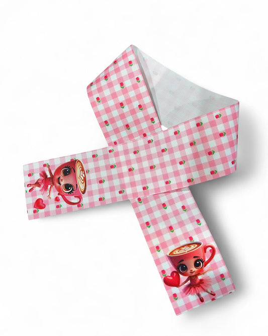 7.5cm/3inch Ribbon Strip Ballerina Cappuccino 1 Yard