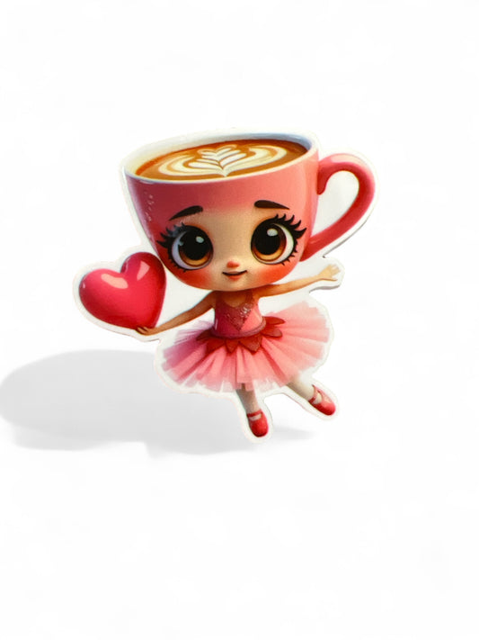 5cm Planar Resin Ballerina Cappuccino 02