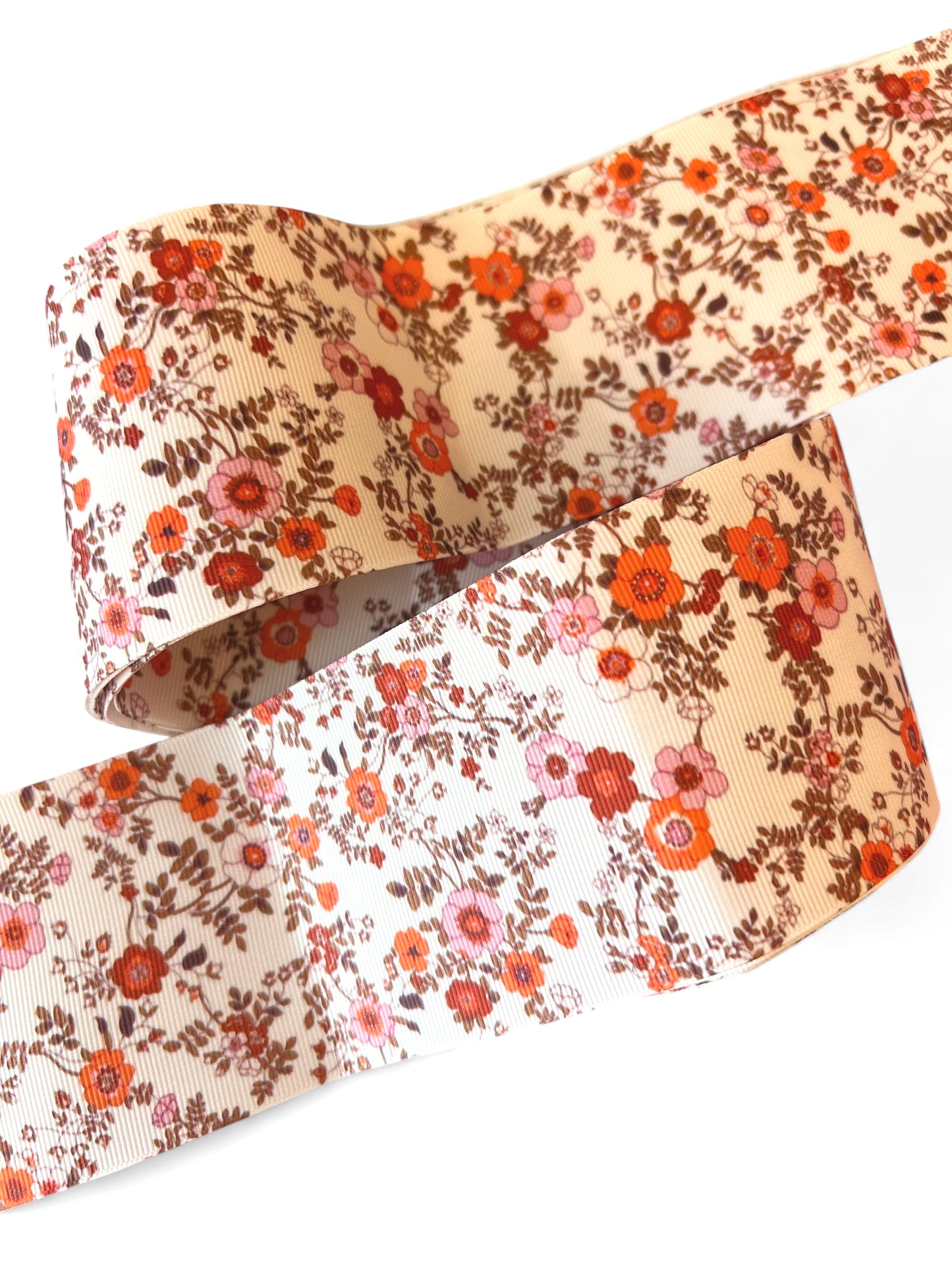 7.5cm/3inch Ribbon Fall Tiny Blooms 1 yard