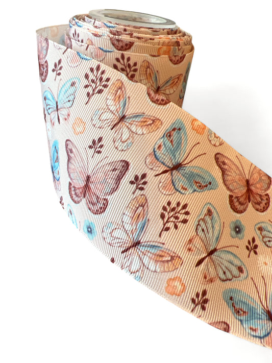 7.5cm/3inch Ribbon Fall Butterfly 1 yard