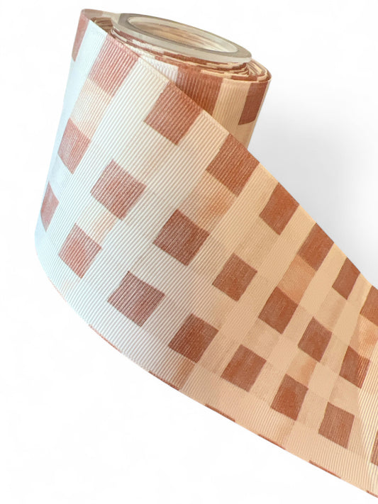 7.5cm/3inch Ribbon Basket Squares  1 yard