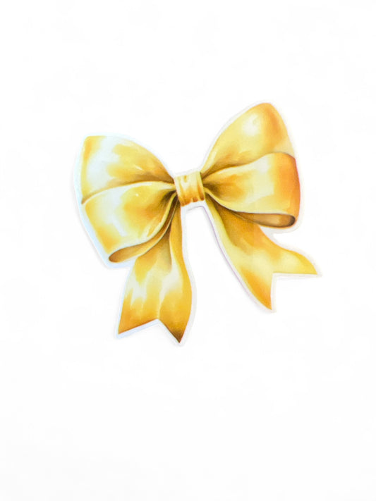 5cm Planar Resin Yellow Bow