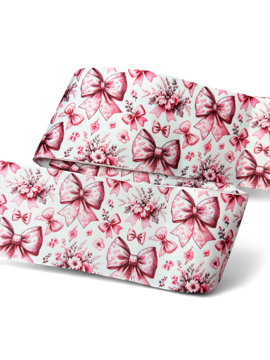 7.5cm/3inch Bows and Flowers 1 yard