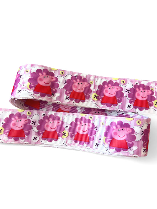 3.8cm/1.5inch Peppa Pig Ribbon 1 yard
