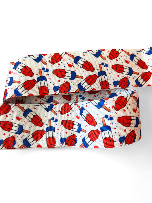 5cm/2inch Tricolor PopsiclesRibbon 1 yard