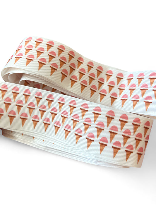 5cm/2inch Ice Cream Cones  Ribbon 1 yard