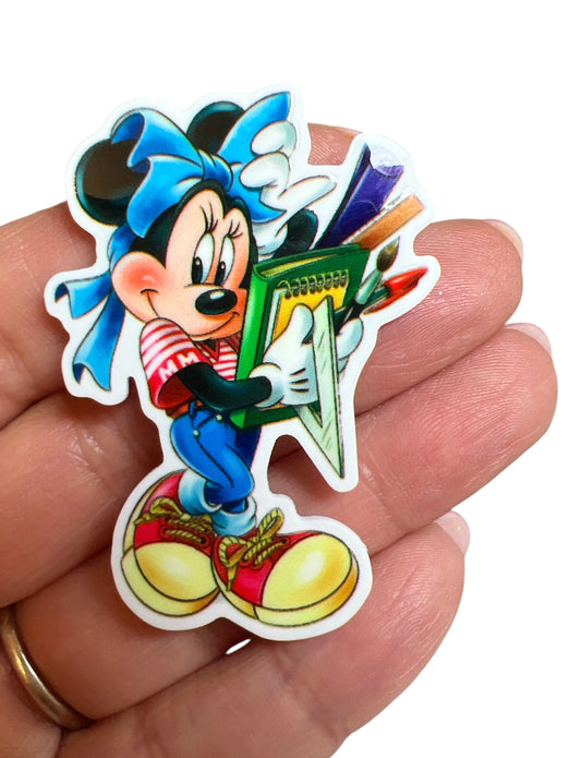 5cm Planar Resin School Girl