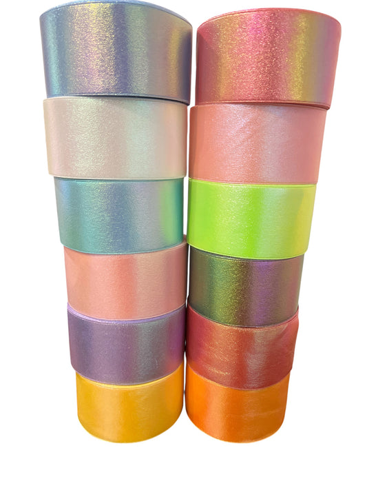 1 yard Metallic Holographic Ribbon
