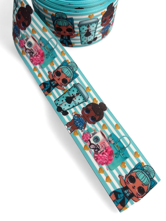 5cm/2inch Tiffany LOL Dolls Ribbon 1 yard