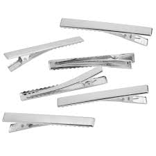 100 pinzas metálicas tipo cocodrilo de 7,5 cm