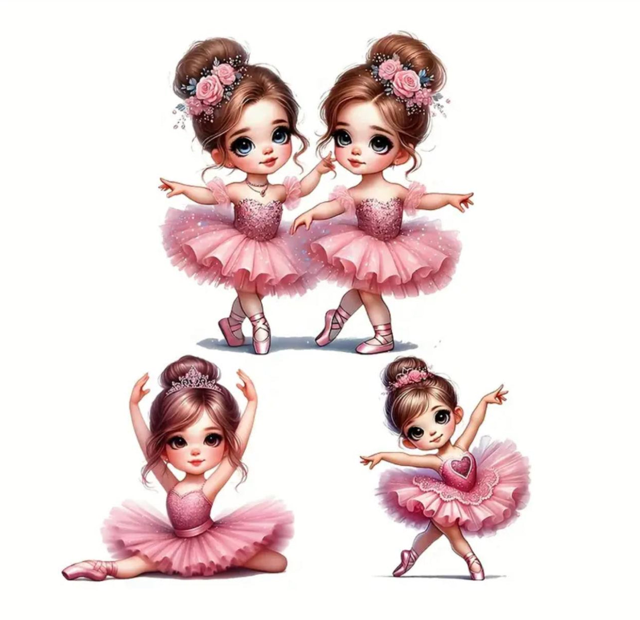 Ballerina Sisters Transfer Sheet