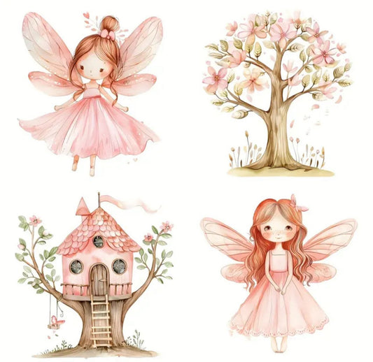 Enchanted Fairy Village Transfer Sheet