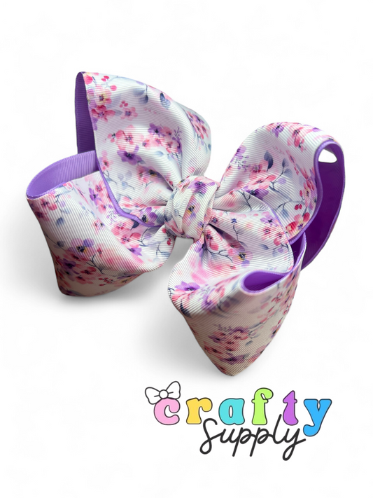 Lilac Blooms Moño Boutique Grande
