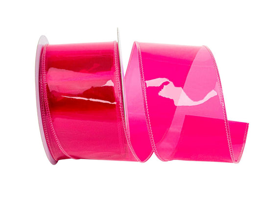 7.5/3inch Pink  PVC Ribbon. Liston Plastico 1 yard