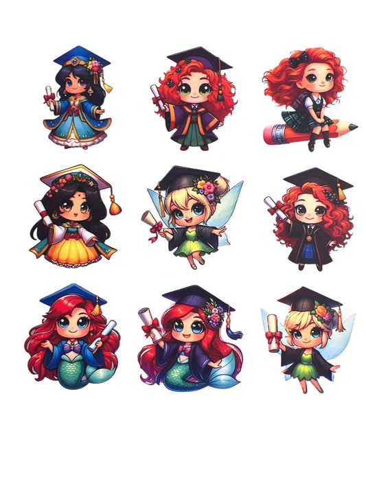 Graduation Princesses Transfer Sheet