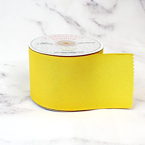 Yellow Canary  Taiwan Ribbon Solid Grosgrain 1 yard