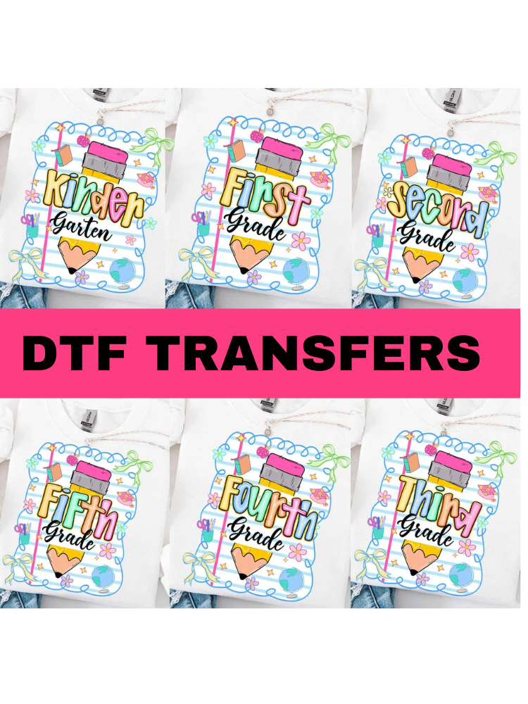 DTF Transfer #397 Pencil School Grades