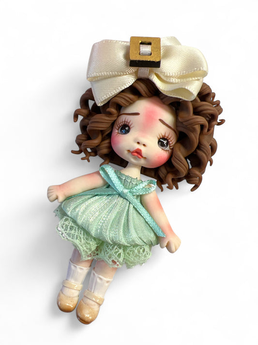 4inch Hand Crafted Clay Doll