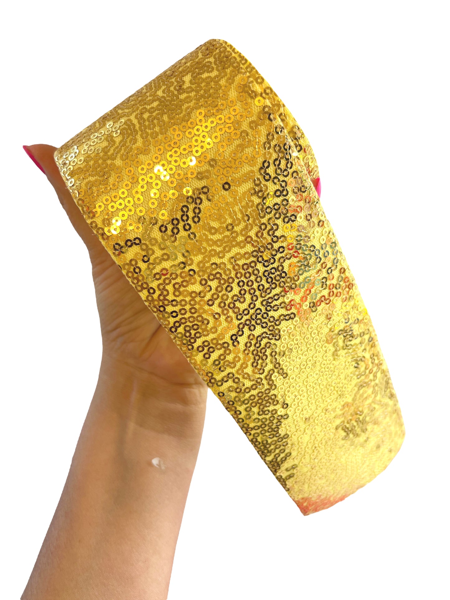 Sequin Ribbon  7.5 cm PURE GOLD