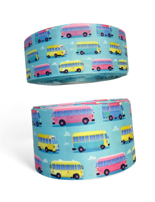 Ribbon  School Bus Neon  1 Yard