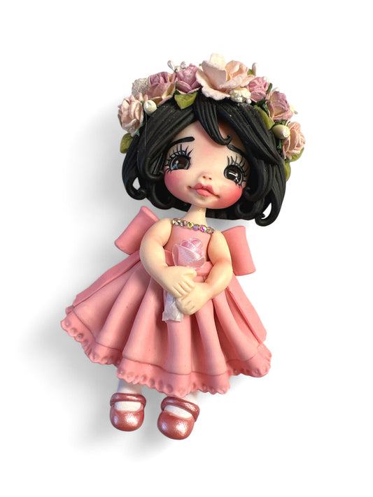 4inch Hand Crafted Clay Doll