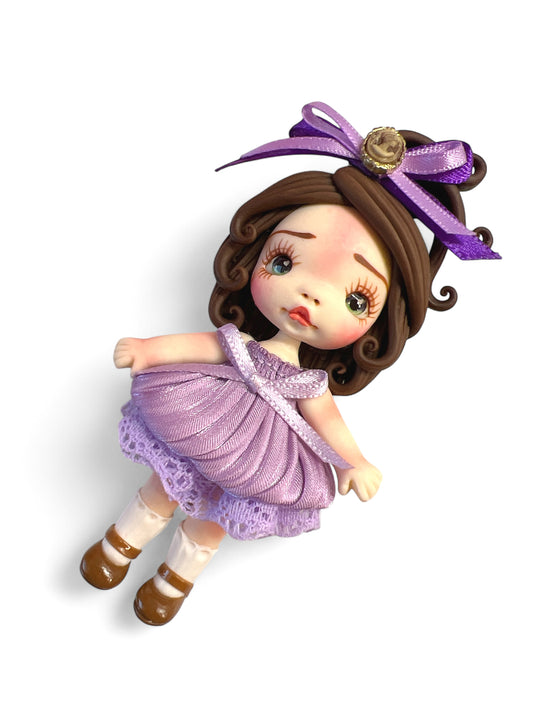 4inch Hand Crafted Clay Doll