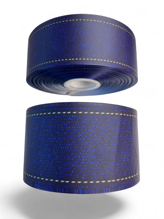 Ribbon  Denim Broken Line  1 Yard