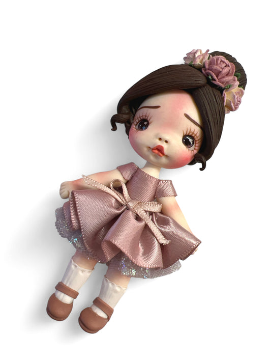 4inch Hand Crafted Clay Doll