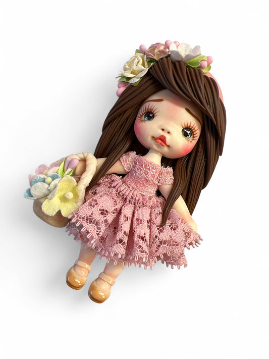 4inch Hand Crafted Clay Doll