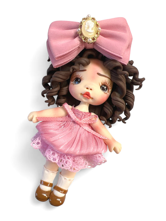 4inch Hand Crafted Clay Doll