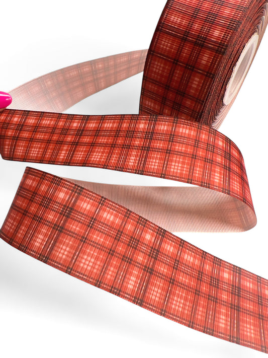 3.8cm Cowboy Squares Ribbon Yard