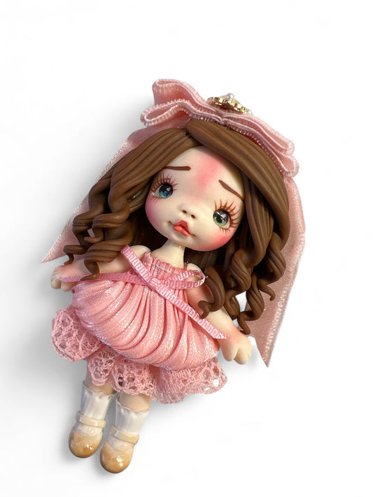 4inch Hand Crafted Clay Doll