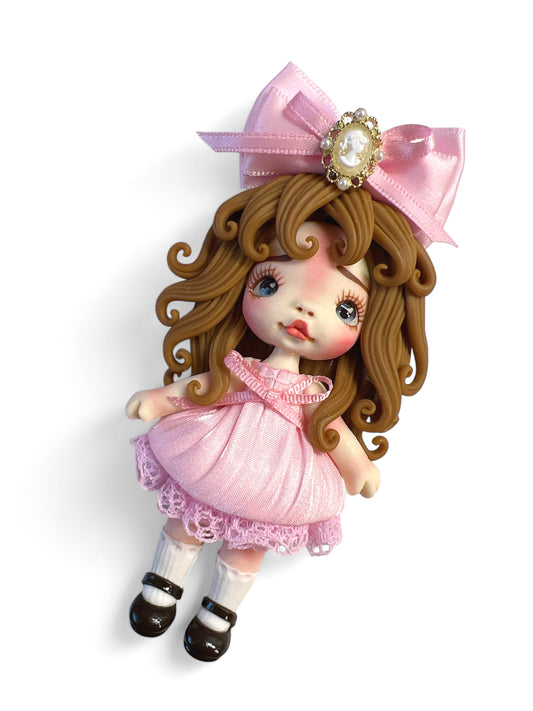 4inch Hand Crafted Clay Doll