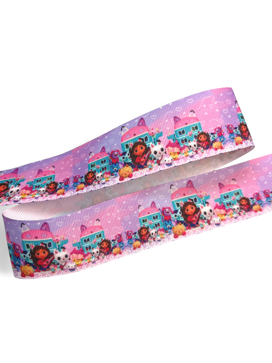 3.8cm Dollhouse Kitty  Ribbon Yard