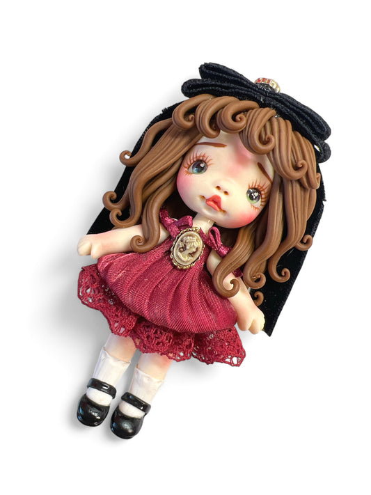4inch Hand Crafted Clay Doll