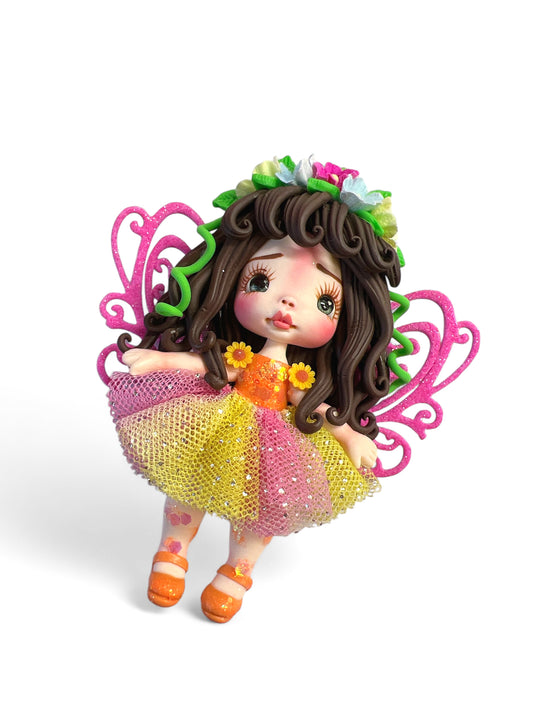 4inch Hand Crafted Clay Doll