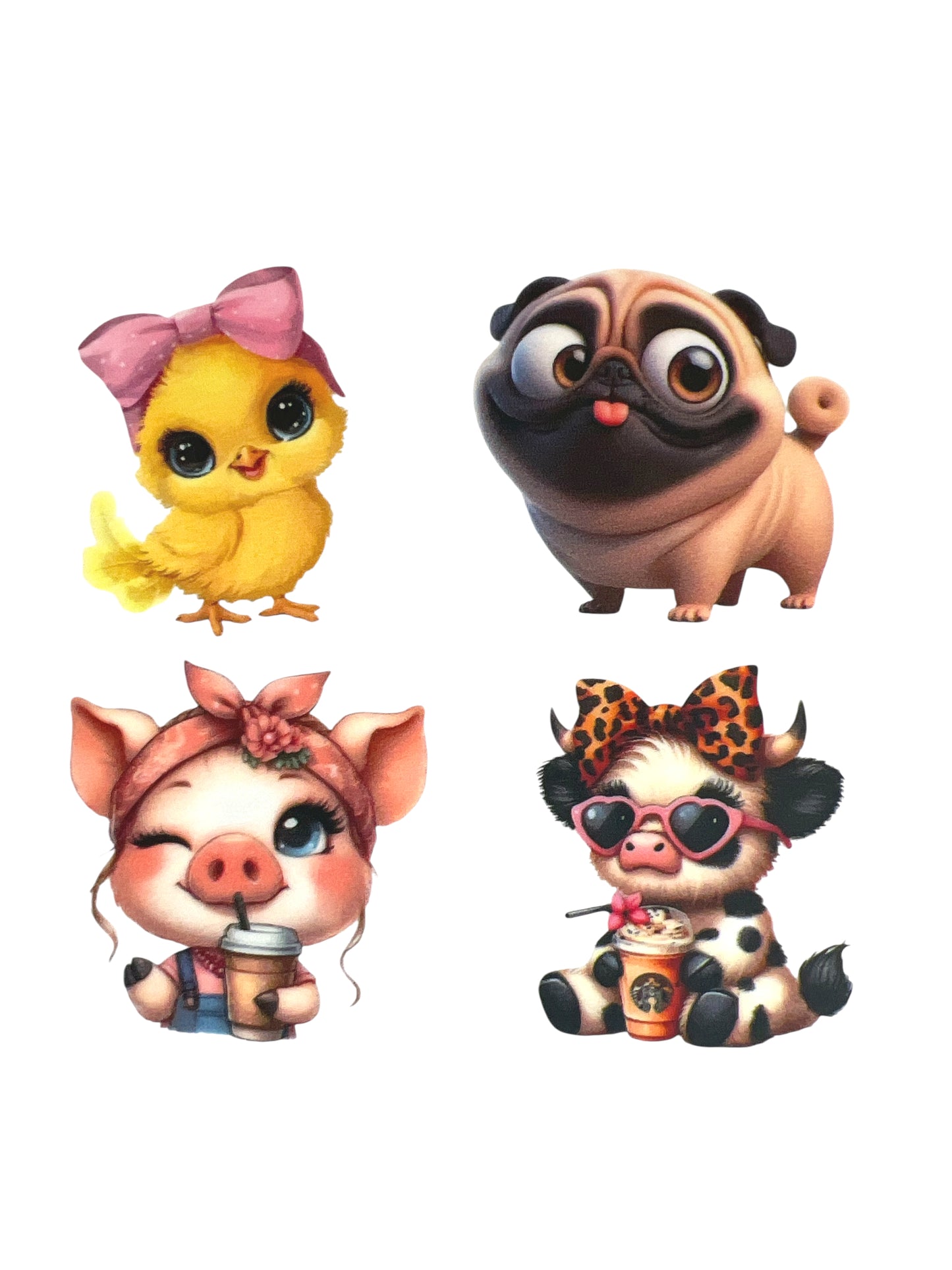 Piggy and Friends Transfer Sheet