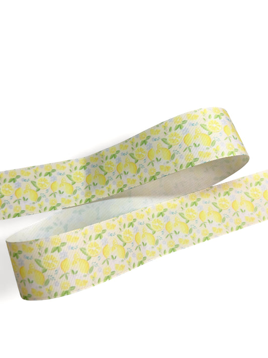 3.8cm Lemon Flower Ribbon Yard