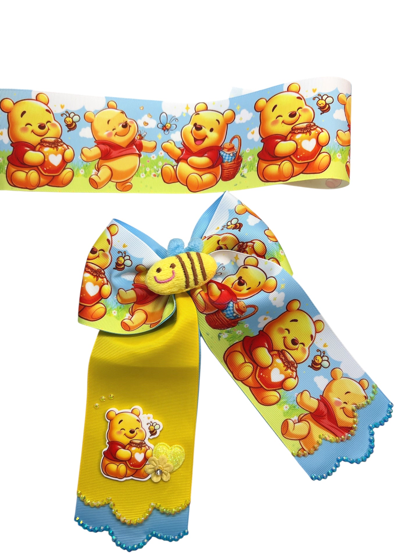 Osito de miel con cinta de 7,5 cm