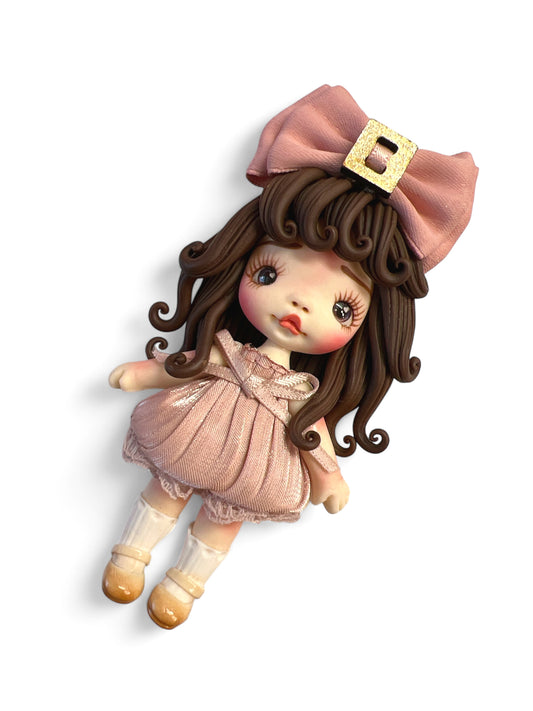 4inch Hand Crafted Clay Doll
